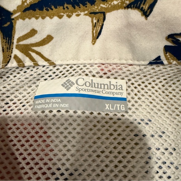 Columbia PFG Shirt Men’s XL Hawaiian Hibiscus Trollers Best Fishing Gear - Picture 6 of 8